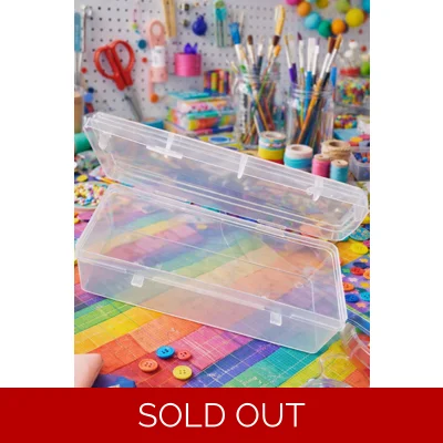 CLEAR OBLONG STORAGE BOX – JUST 50p!